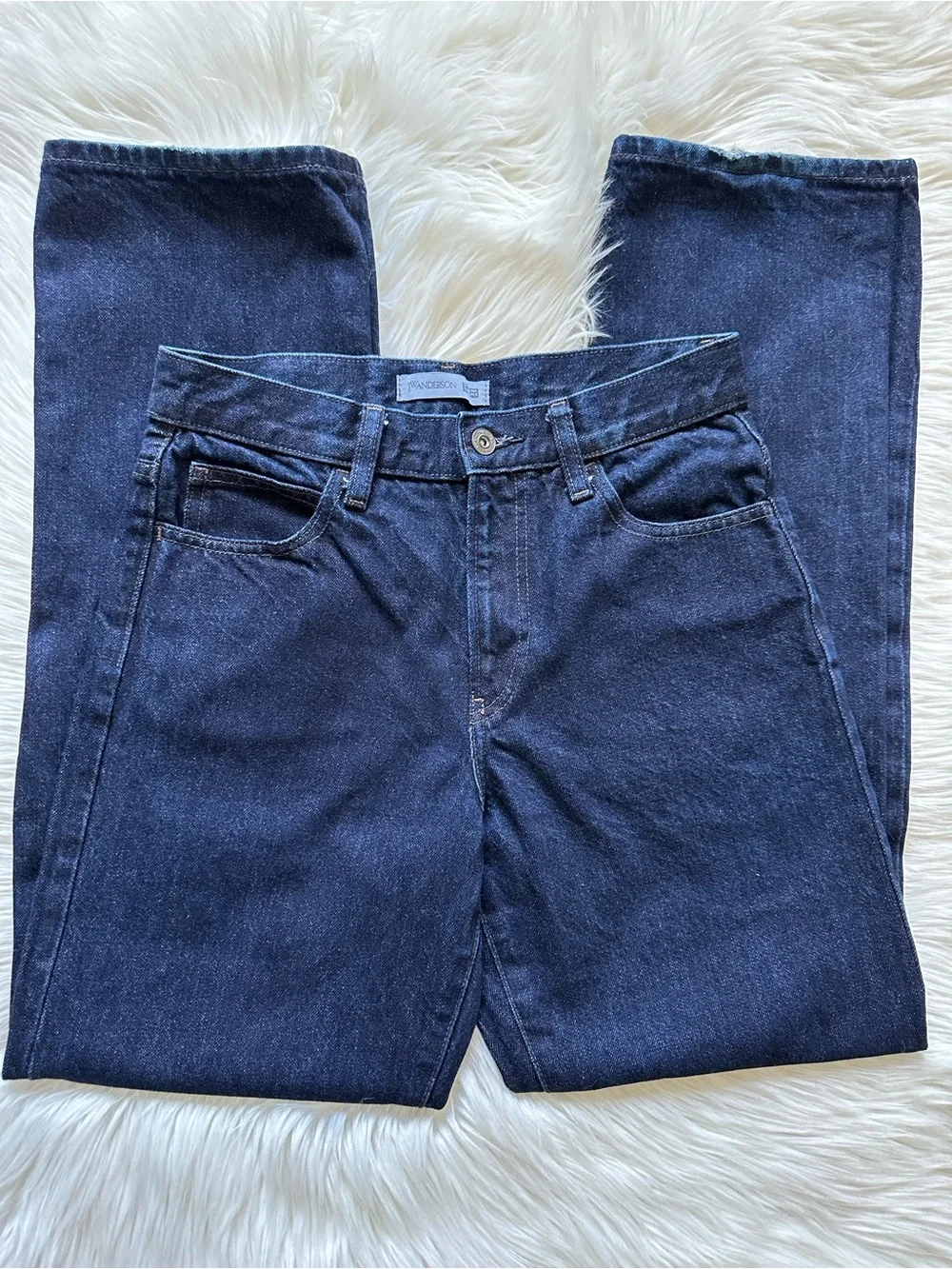 Uniqlo JW Anderson Navy Blue Straight Jeans - Picture 3 of 6